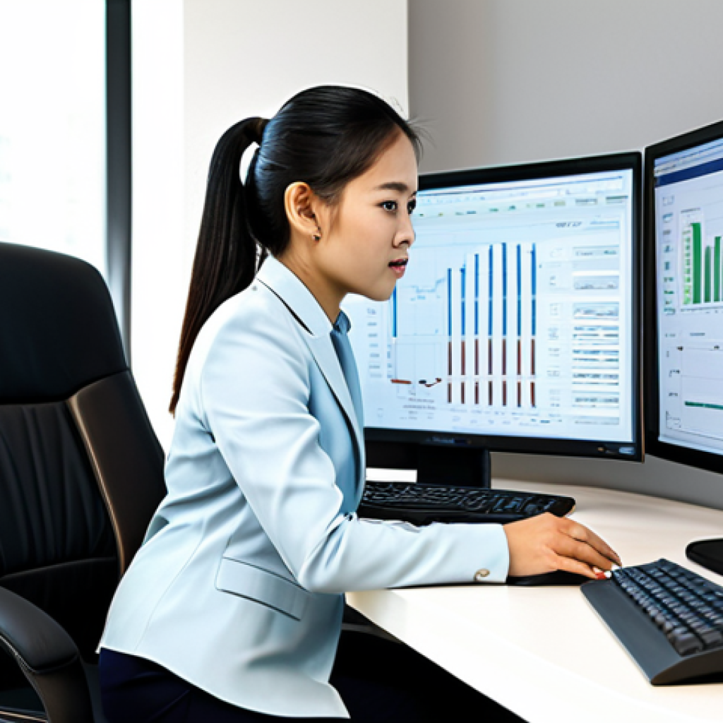 스포츠마케팅 분야의 최신 직업 트렌드 - Sports Data Analyst**
"A Thai woman in a professional, modest business attire is analyzing sports d...
