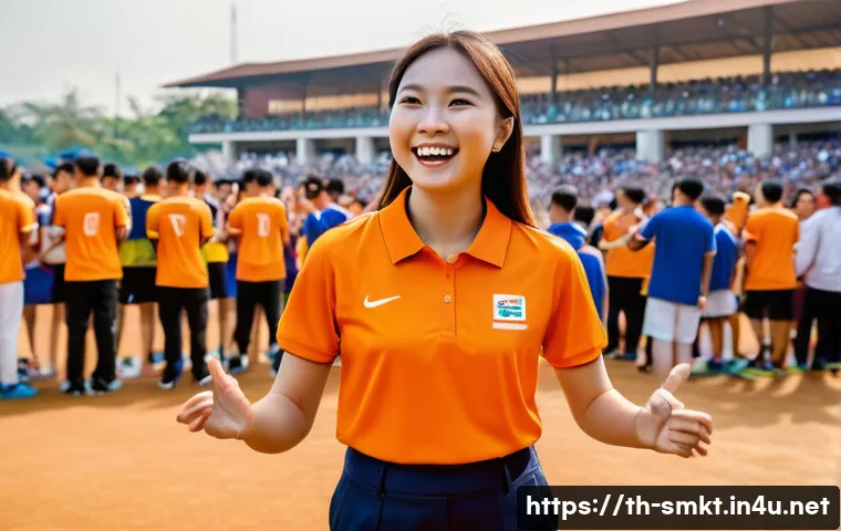 스포츠마케팅 직무별 연봉 평균 - **Prompt:** A dynamic scene capturing the excitement of a local sports festival in Thailand. A diver...