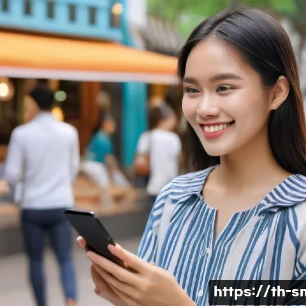 스포츠 브랜드와 팬 커뮤니티 관리 전략 - A warm and friendly social media interaction scene showing a young Thai influencer engaging with fan...