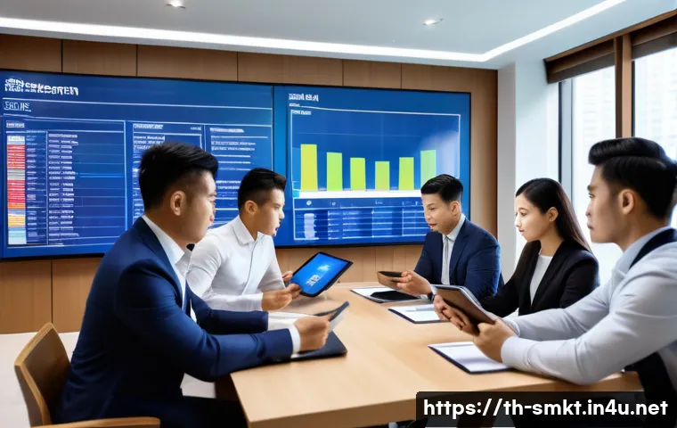스포츠마케팅 직무에서의 성공적인 협상 전략 - A professional sports negotiation scene set in a modern conference room in Bangkok, Thailand, featur...
