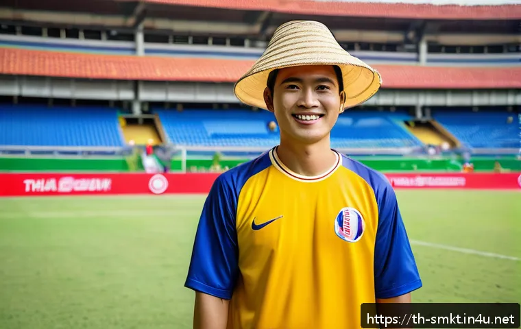 스포츠 구단의 팬 참여 마케팅 사례 - A vibrant fan club event in Bangkok featuring passionate Thai football fans wearing colorful team je...